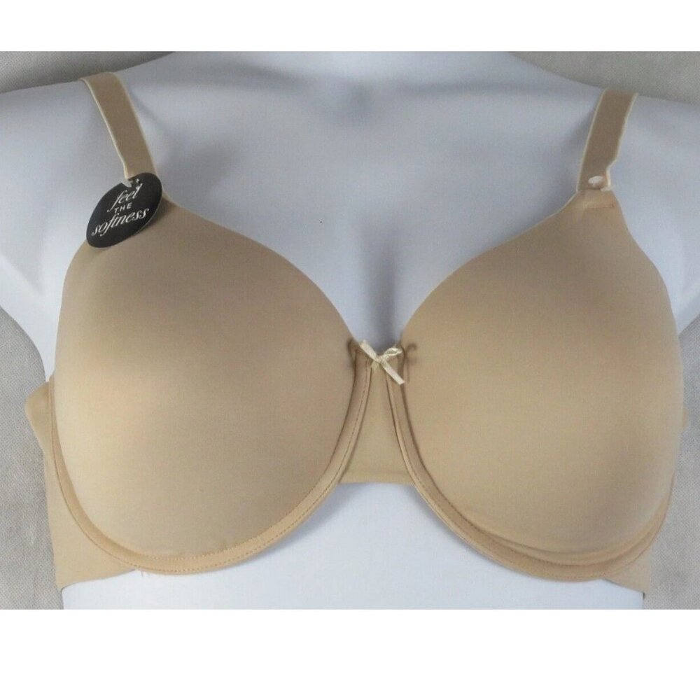Bali Women's Soft Comfort Underwire T-Shirt Bra, Nude Beige, 40DD